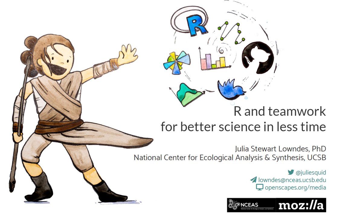 KrisTaniguchi's tweet image. So inspired by @juliesquid and the #opendatascience movement she and her group are championing!  Thanks for the energizing #SCCWRP seminar a few weeks ago. Amazing artwork by @allison_horst! @openscapes #WomenInSTEM #teamwork