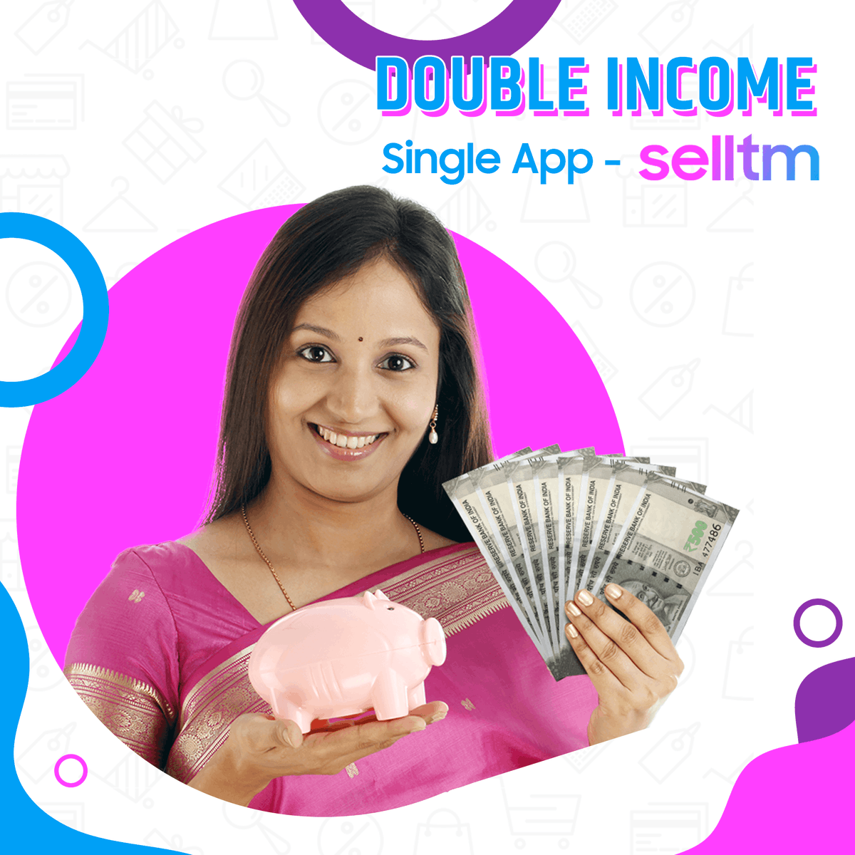 tm_sell's tweet photo. Ghar chalta hai dono se, dugni income se. Payiye dusri income ka saadhan SellTM reseller ban kar.
#breakingbarriers #womensweb #womenpower #feminism #reselling #socialreselling #reseller #topseller #earnmoney #participate #workfromhome #beyourownboss #SellTM #reseller #earnmoney https://t.co/LUyRw6odgU