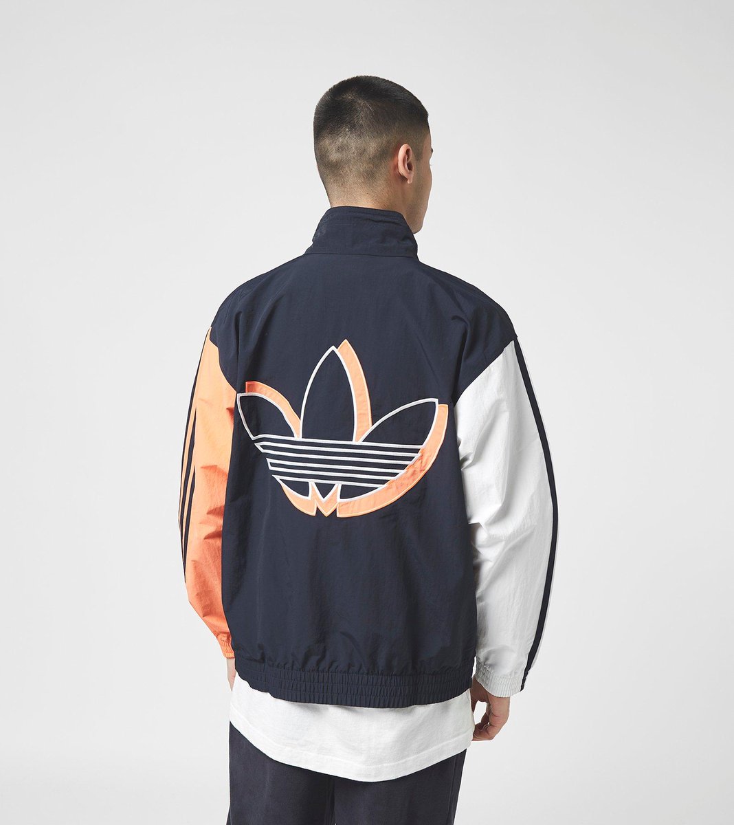 adidas originals shadow trefoil windbreaker