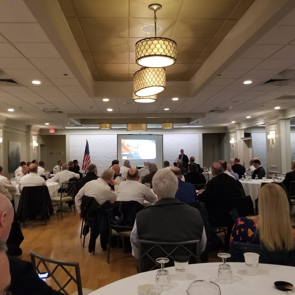 Attending the Fire Chief's Association of MA monthly meeting in Randolph MA to network and promote residential fire sprinklers #fastestwater #firesprinklerssavelives
