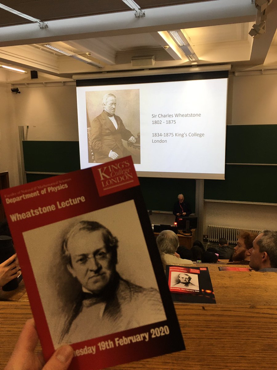 jimvanhear16's tweet photo. Excited for the @KCL Department of Physics Wheatstone lecture!! https://t.co/afCiaZSmbZ