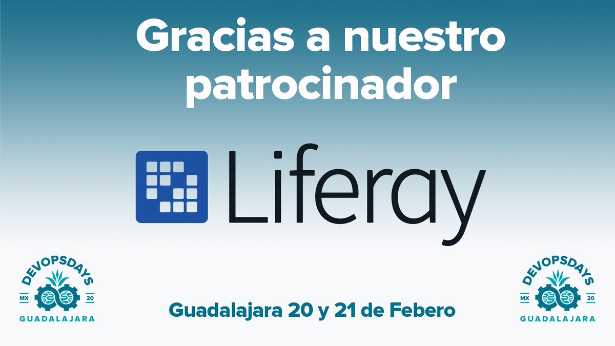 devopsdaysgdl's tweet photo. We want to thank @liferay_br for participating in #DevOpsDaysGDL! https://t.co/Pv7K80cyR2