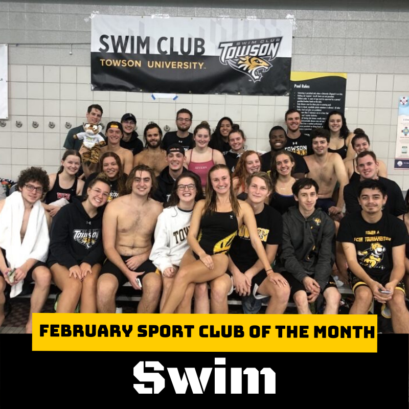 TUSportClubs's tweet photo. Our February sport club of the month goes to @tuclubswimming 🐯 They take pride in their inclusive &amp; welcoming environment! Fun fact: they're the biggest sport club on campus! Check out our FB for the full post! https://t.co/NatYFOpC5g

#TUProud #TUSportClubs #TowsonUniversity https://t.co/nlBAHJiJ1Y