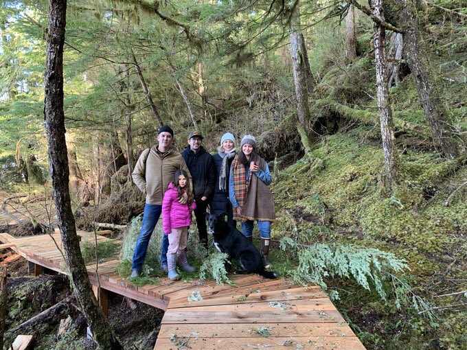 We love sharing the power and beauty of #Kunsoot with friends, family, and allies. Ǧiáxsix̌a for joining us there today @gwitchinkris <a href="/Hayden_King/">Hayden King</a> <a href="/jo_annewalton/">Jo Anne Walton</a>! #thelandheals #Qíɫcutkv