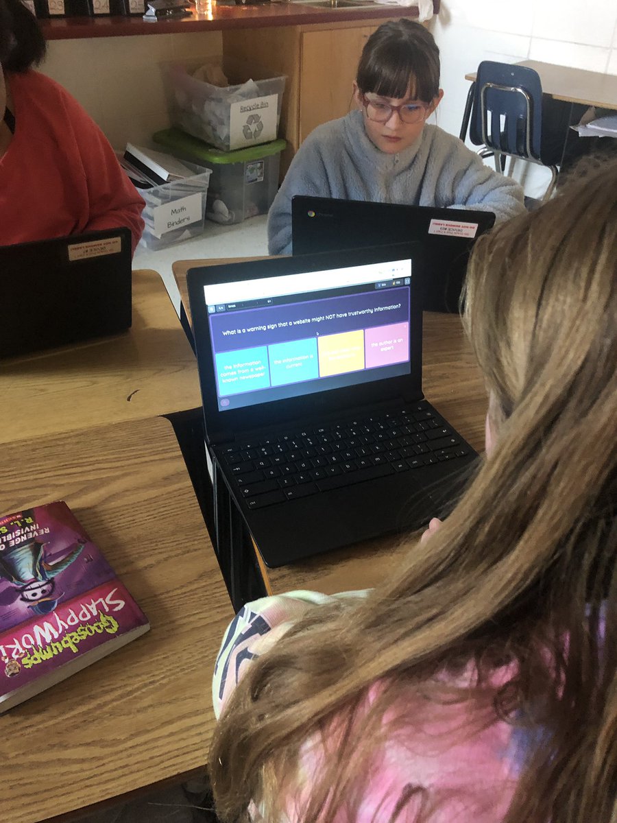 mrsgrimaldi3's tweet photo. The kiddos love Quizizz! We used it to help us identify reliable sources today 👏🏼 #wcpassport #swcpassport https://t.co/mhjy68Aack
