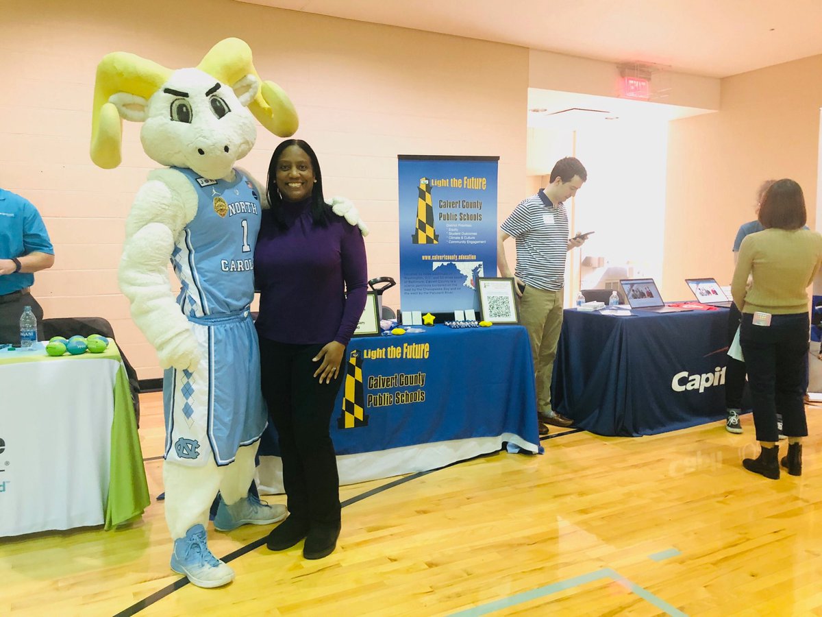 Ms. Lewis recruiting at the UNC Diversity Fair 😊 We are looking for educators to join our team for the 2020-2021 school year.