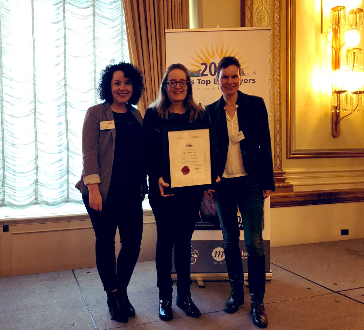 . <a href="/LifeatSAP/">Life at SAP</a> as one of BC’s Top Employers 2020! @heikeneumann71 <a href="/KirstenSutton/">Kirsten Sutton</a> #bctopemployers #topemployers2020