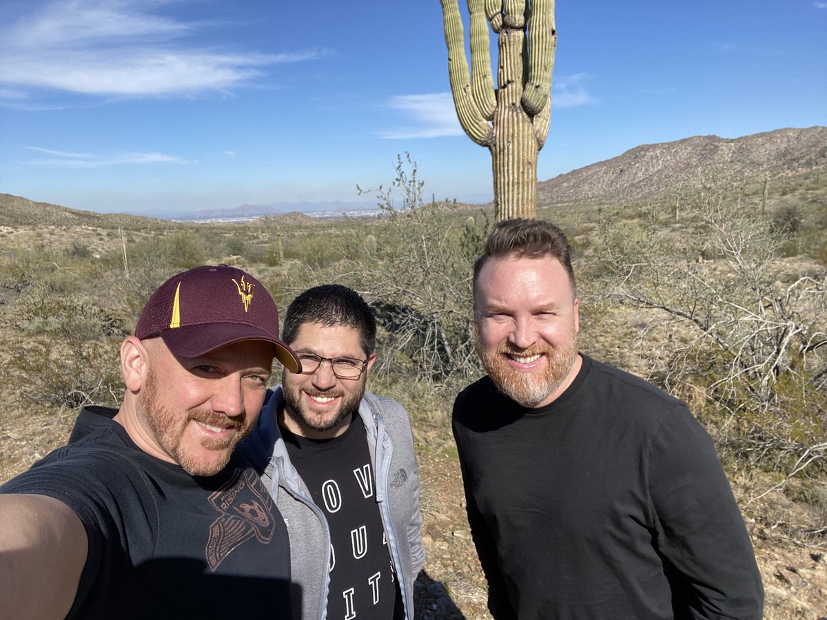 davewileycoyote's tweet photo. Great time hanging in my city w @GusHernandezJr and @CollinWood 😎 thank you @LongHollow for partnering with us @SaltRiverCC #tempeaz #sendphoenix #namb #sendcity #sendnetwork https://t.co/vn5LB71zX4