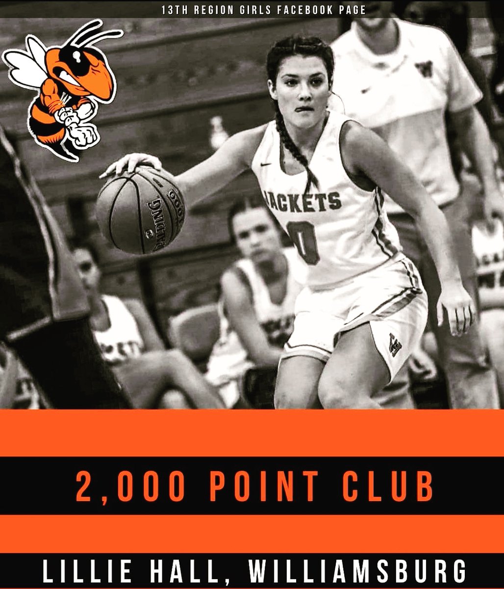 C3HoopsKY's tweet photo. Shout out to @lillieahall on hitting the 2000 point club! You don't get to this mark without putting in some serious work!Congrats kid! 
#C3hoops #bucketgetter #2000ptclub #williamsburg #misfit
Pic cred: 13th region girls basketball (Facebook) https://t.co/A4tkRkTepK