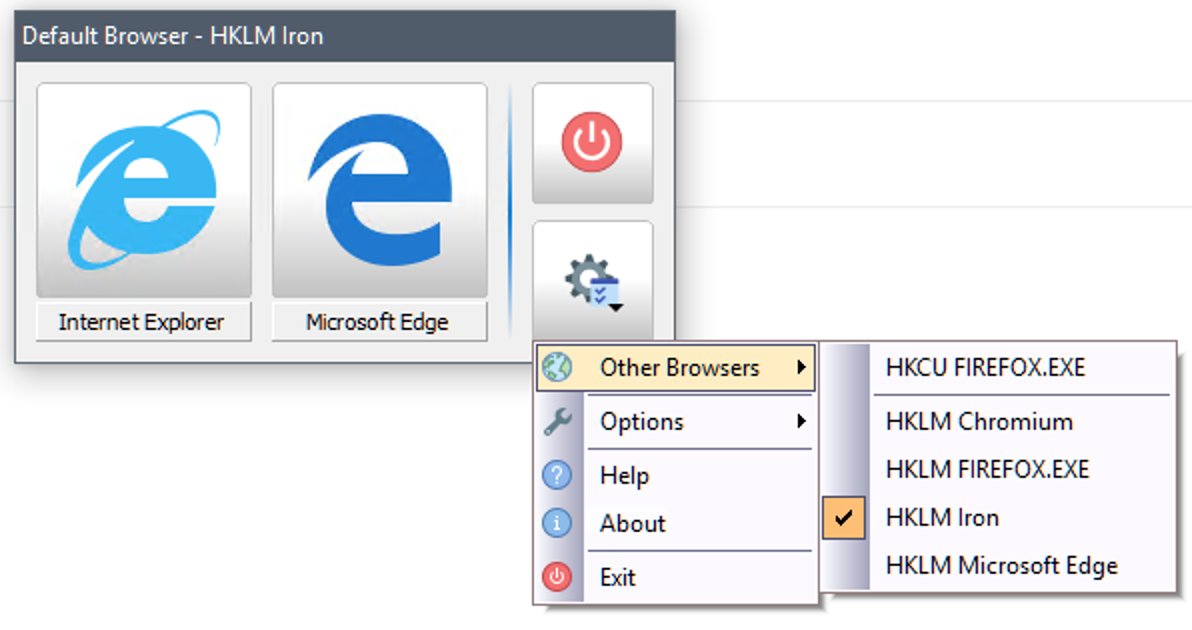 _kolbicz's tweet image. @raegedoc created a very nice GUI for my #SetDefaultBrowser - great work! you can get it here: adhocinnovations.com