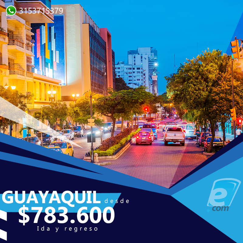 vuelese's tweet photo. ¿Que tal un fin de semana relax en #Ecuador?
.
#VueleseSiPuede a Guayaquil ✈ desde SOLO $783.600* ida y regreso.
Comprar 🔜 https://t.co/X3AW2w6iht https://t.co/3WWgcQuQiU