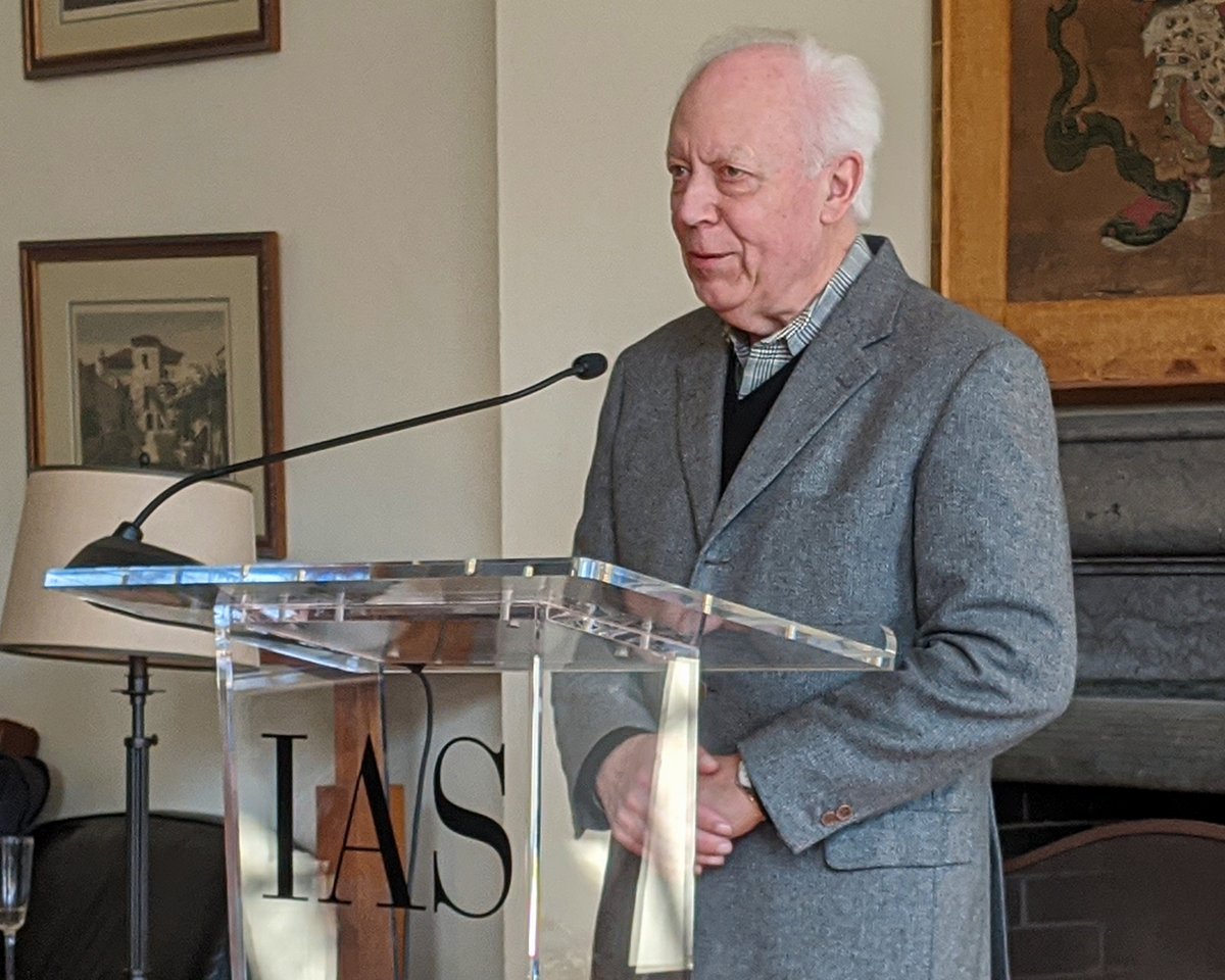 Today the Institute community gathered to celebrate Enrico Bombieri on the occasion of his 2020 #CrafoordPrize in mathematics. Professor since 1977, Bombieri is a decorated mathematician and accomplished artist whose work gives expression to the beauty of unrestricted thinking.
