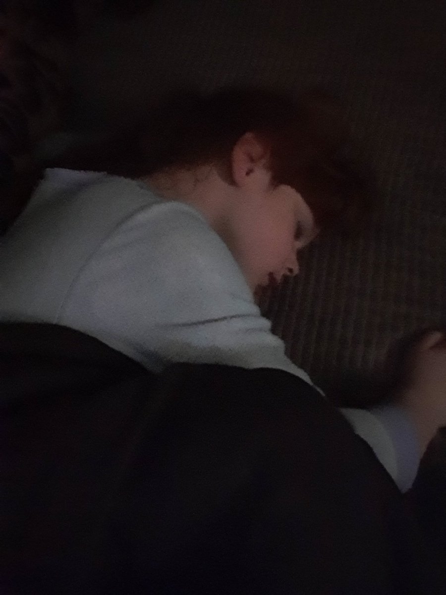 Usually I'd put this one straight back to bed after shes had a night terror but mummy needs cuddles #mylittleginge