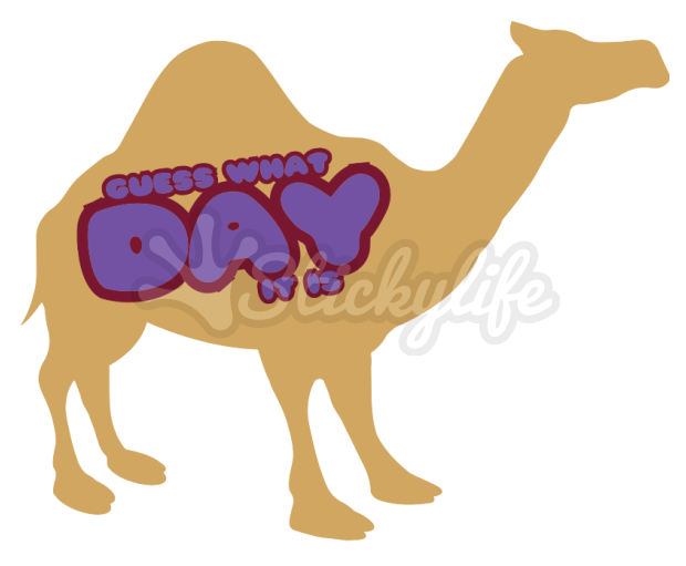 StickyLife's tweet image. Pretend it's #WaybackWednesday for a hot minute and laugh with us at a camel getting excited about Wednesdays because honestly, that was pretty dang hilarious.

Snag your own 'Hump Day Decal' today!
stickylife.com/hump-day

#GuessWhatDayItIs #HumpDay #MikeMikeMikeMikeMike