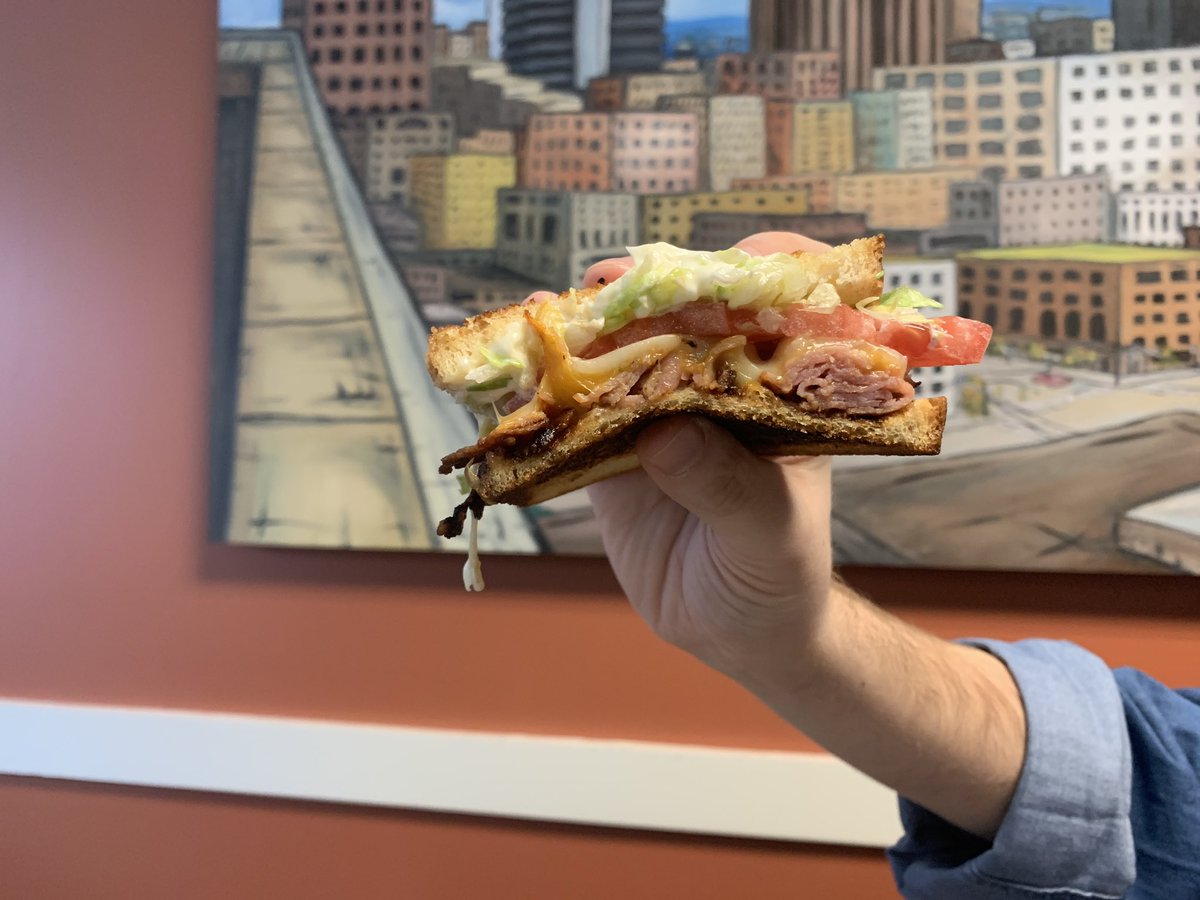 Did our team have a good lunch today? 🥪 😋 

We’ll let you look at the picture and decide for yourself.(The answer is yes.) 👏

Check out the Magic City Melt from <a href="/SolsDeliBham/">Sol's Deli</a>. 🤩🔥 #bhameats