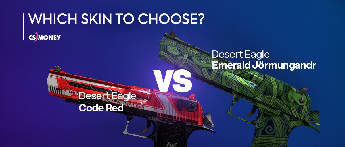 Cs Money Code Red Or Emerald Jormungandr One Of Our Users Asked The Support About Two Deagles He Wanted To Know Which One Is Better Both Skins Have Plenty Of Cons