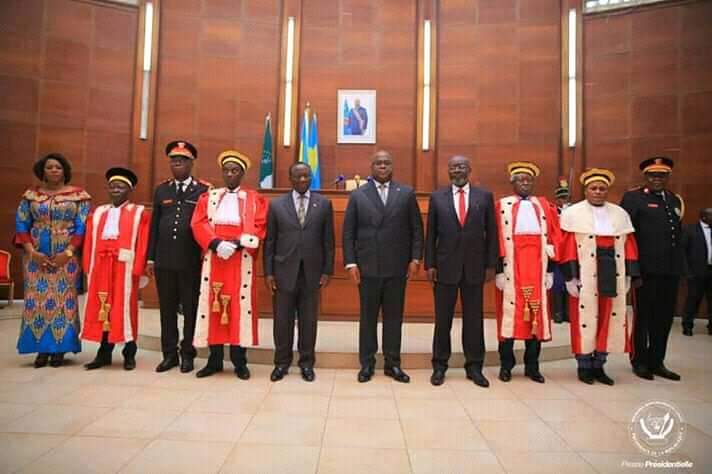 LdfUdps's tweet photo. Ce mercredi 19 Février 2020, le Président de la République Félix-Antoine TSHISEKEDI TSHILOMBO a reçu le serment de six (6)  hauts-magistrats nommés par ordonnance en date  du 7 Février de cette même année. 

Il s'agit de messieurs :
1) Ntambwe wa Kanyiki Biselela Dominique,nommé https://t.co/UvmzXJmAhQ