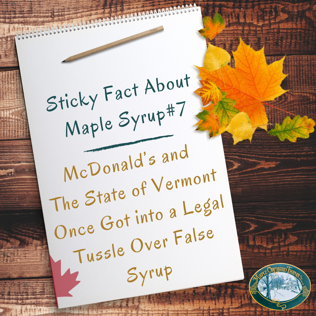 maple_orchard's tweet photo. 🍁 Legal tussle over fake maple syrup. We're not lovin' it. 🙅#maple #autumn #woodworking #handmade #canada #maplesyrup #mapleleaf #sticky #bracebridge #foodie #leaves  #autumnleaves #pancakes #canadian #instafood #funfact #sweettooth #mcdonalds #vermont https://t.co/l41fRwFtiL