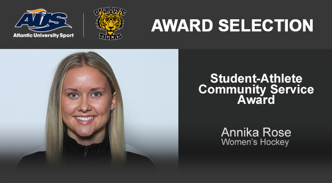DalTigers's tweet photo. Women's hockey defender Annika Rose has earned the @AUS_SUA Student-Athlete Community Service Award! 

📰 https://t.co/DnLlVlvVTm

#TigerPride https://t.co/6ofxJLHxGq