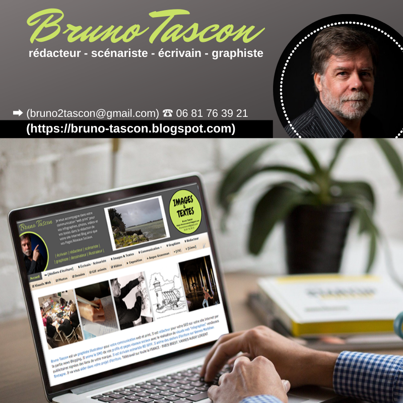 TasconPr's tweet photo. #IMAGES (#Vectorielles #Publicitaires)
#TEXTES (#Seo #Smo #Blogging)
#communication
#BrunoTascon
> https://t.co/kv7K5bXsqe
#écrivain #rédacteur #scénariste #graphiste #dessinateur #illustrateur #webdesigner
#webmaster #webmanager
#VANNES #RENNES #NANTES #PARIS #BRETAGNE
#DESSINS https://t.co/xBMOqSB14T