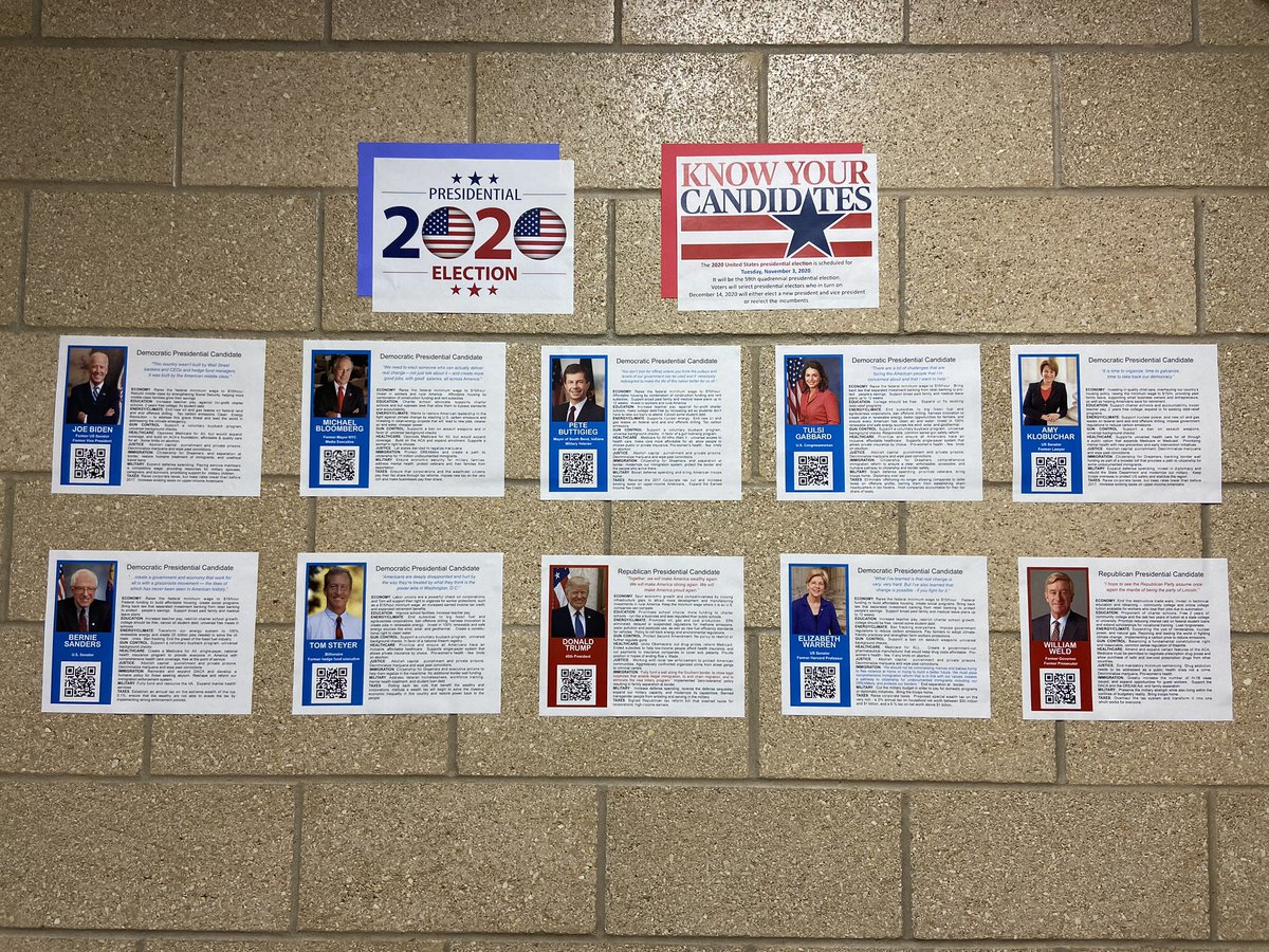 NISDStevensLib's tweet photo. Know your candidates! Register to VOTE! Do all that at your #stevensHSlibrary 
THEN VOTE! VOTE! VOTE! 🗳 @NISDLib @NISDSTEVENS @BayardoZinnia https://t.co/vEVLOvjSTD