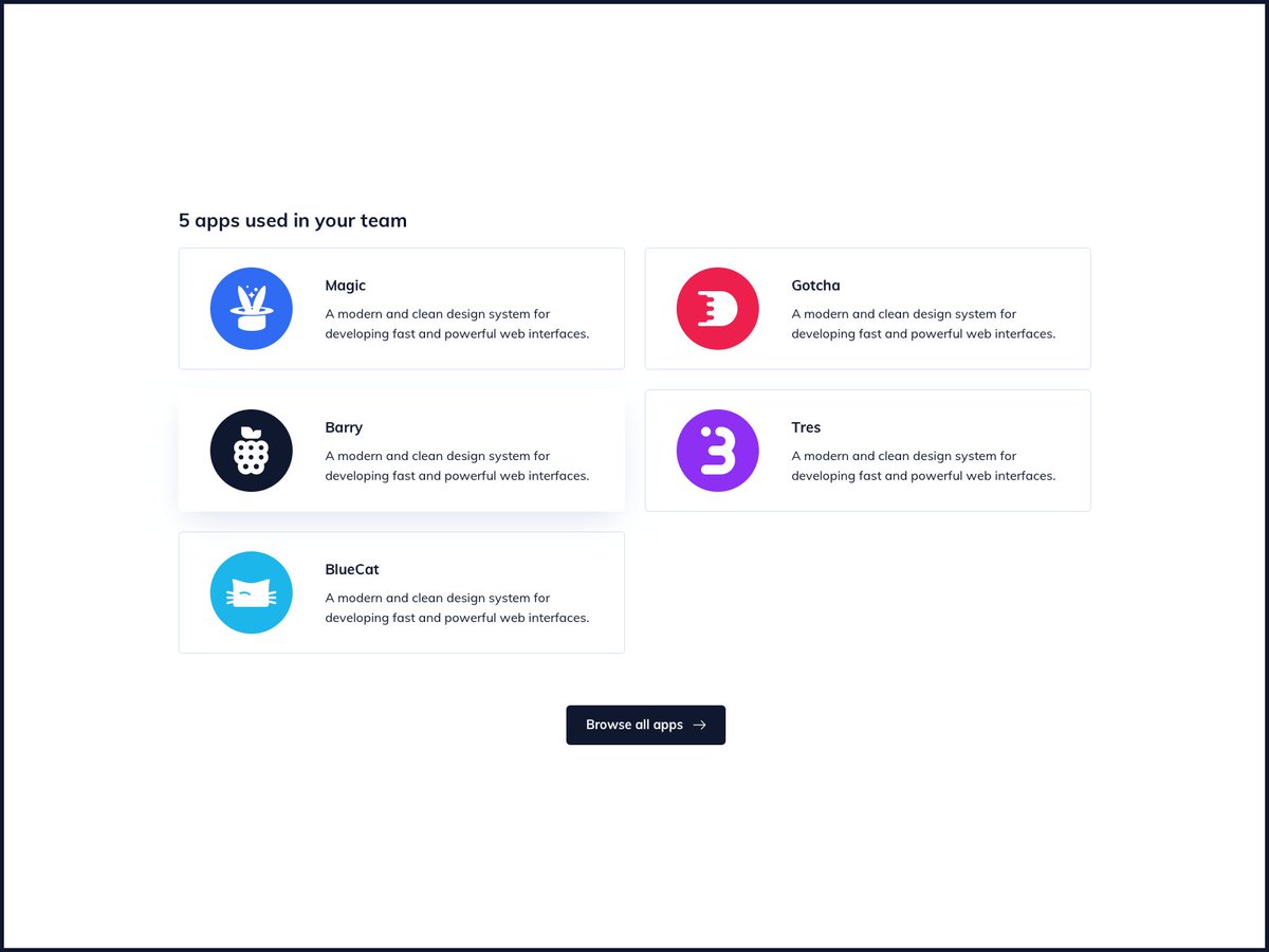Ildiesign's tweet photo. Day 1033 β’ Apps List UI Design
#ui #ux #uidesign #uxdesign #uipattern #uipractice #ildiesign #flowui #cards #uikit #designsystem #apps #development #uidesigndaily #tailwind #frontend https://t.co/mU8koJvIFz
https://t.co/VbX9YDBs9y https://t.co/ln3gUIDglJ