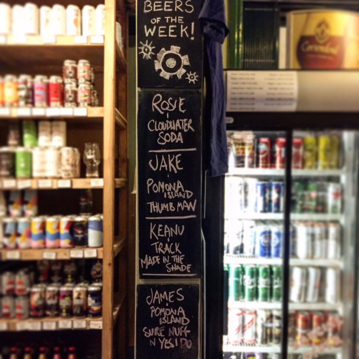 BeerRitzLeeds's tweet photo. The Staff Beer of Week choices this week include @PomonaIsland (twice!), @trackbrewco and @cloudwatersoda ! Come in and find out why we like them so much 🤘🏼🍺. 
.
.
.
.
#beerritz #beersoftheweek #staffpicks #pomonaisland #track #cloudwatersoda #beer #craft https://t.co/dycMh7KURP