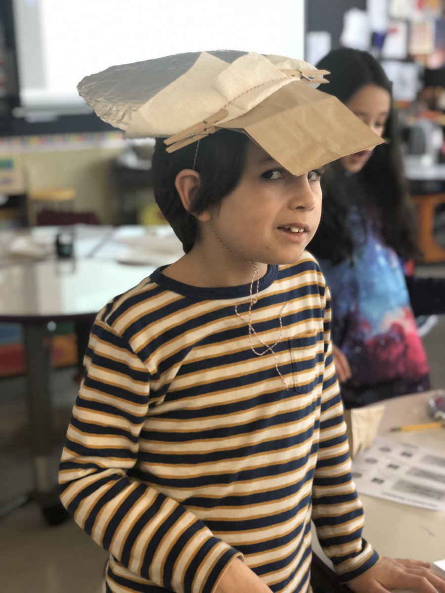 Ss thinking about different materials and their properties while making hats to protect them from the sun! ☀️ @chscience67 #cherokeeinspires