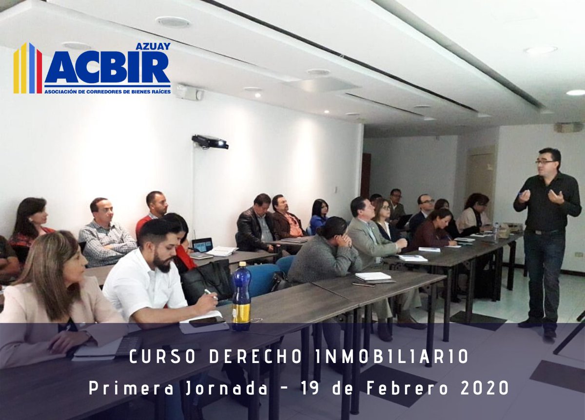 AcbirAzuay's tweet photo. Seguimos capacitando a nuestros socios. La #capacitación constante es el mejor escudo contra la informalidad. Hoy iniciamos el curso de Derecho Inmobiliario con el Dr. René Almeida.
#YoSoyAcbir
#SoyCorredorConLicencia https://t.co/gG4YbYSw6O