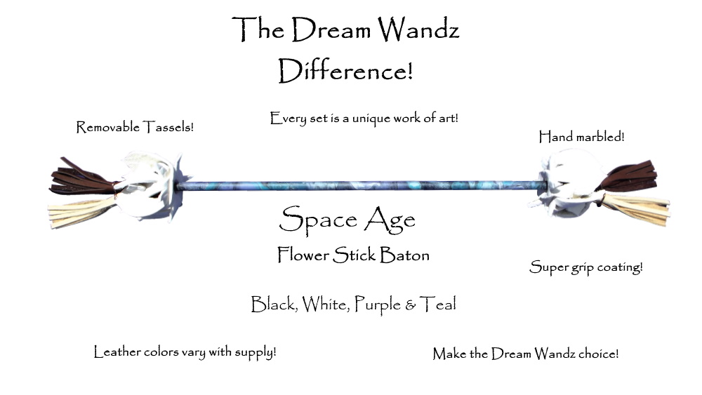 dreamwandz's tweet image. Greetings #flowtwitter there's a new #flowerstick in the game. 4 sizes, 12+ colors, adjustable weight! With bison leather and a fiberglass core, this is the Cadillac of #devilstick flow!