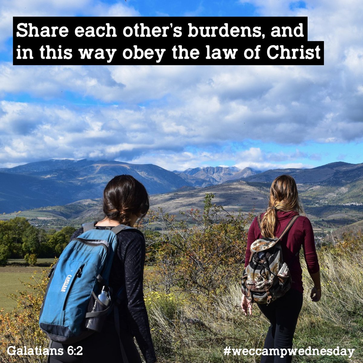 Love, Share &amp; Pray with your friends and with your family #weccampwednesday
