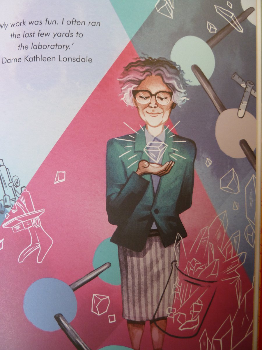 Dame Kathleen Lonsdale 1903-71. From Co Kildare. 16, won scholarship to college! Invited to join  @ucl working on X-ray crystallography; proved benzene flat & became 1st woman Prof there! Worked on diamonds; 1 named after her! Pacifist & lifelong interest in making prisons better.