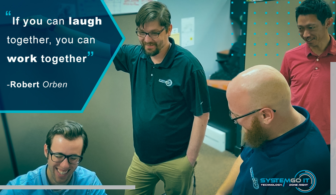 SystemGoIT's tweet image. Studies show that laughing has a bonding function when people are in groups. At SystemGo IT, we believe in building strong bonds with everyone we work with and are always up for a good laugh! Comment your favorite jokes below!