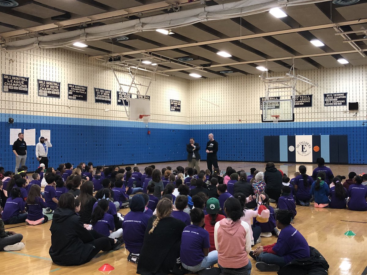 BostonBeyond's tweet photo. Happy to be at @PlayworksNewEng Junior Coach Leadership Convention with 150 fourth and fifth graders today! 📸 @RobConsalvo thanks the group for their leadership on behalf of @marty_walsh and @BCassellius #PowerofPlay #SELBoston https://t.co/ME7wDfWfcY