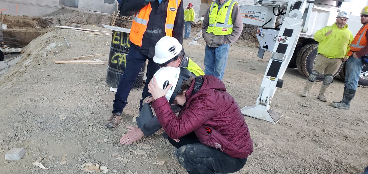 Helm_Group46's tweet photo. Got out on site yesterday with the @HoloLens 2. Always a big hit! https://t.co/LJwEFPn7ON