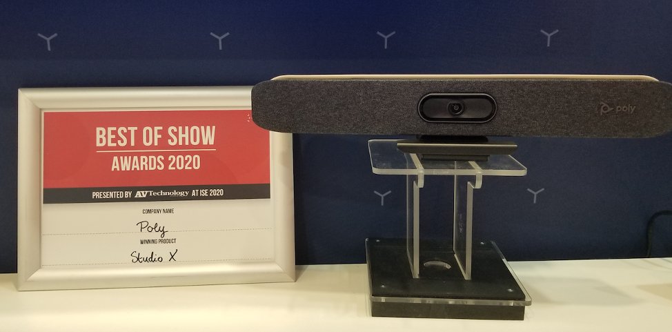 PolyCompany's tweet photo. BLOG: Reposting because we're just that proud! The #PolyStudioX took home two โBest of ISEโ awards recognizing the most innovative products on display at #ISE2020! ๐๐ https://t.co/hnD9QnyQW7 https://t.co/7ogIV2uJoe