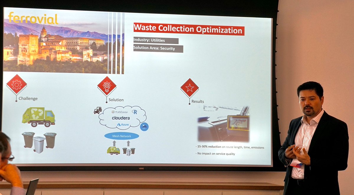 dhinchcliffe's tweet photo. A pragmatic #data intelligence + #IoT case study:

Took -
A waste management fleet
@Azure
@Cloudera
@tableau 
Mesh network of sensors

Then -
Analyzed data
Optimized routes
Reduced time, distance, emissions by 15-30%

By @fhashimot 

#ArchitectsOfChange #cloud #analytics https://t.co/U4NufcX9wq