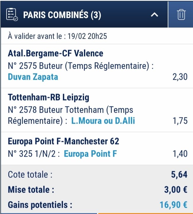 SectionJeParie's tweet photo. #JeParie #CombiFoot
Histoire de 🤩 #TeamParieur https://t.co/jfSQsrfBK3
