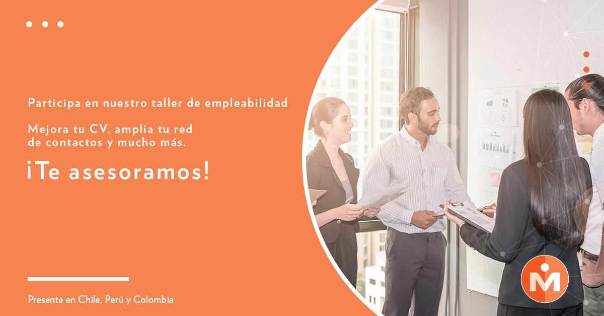 ¿Te interesa participar en nuestro Taller de empleabilidad presencial?

Técnicas de currículum, entrenamiento en entrevistas de trabajo, entrenamiento búsqueda, instancia de networking y más.

27/02. Providencia. 
Contacto: comunicaciones@mandomedio.com

#empleo #taller #haypega