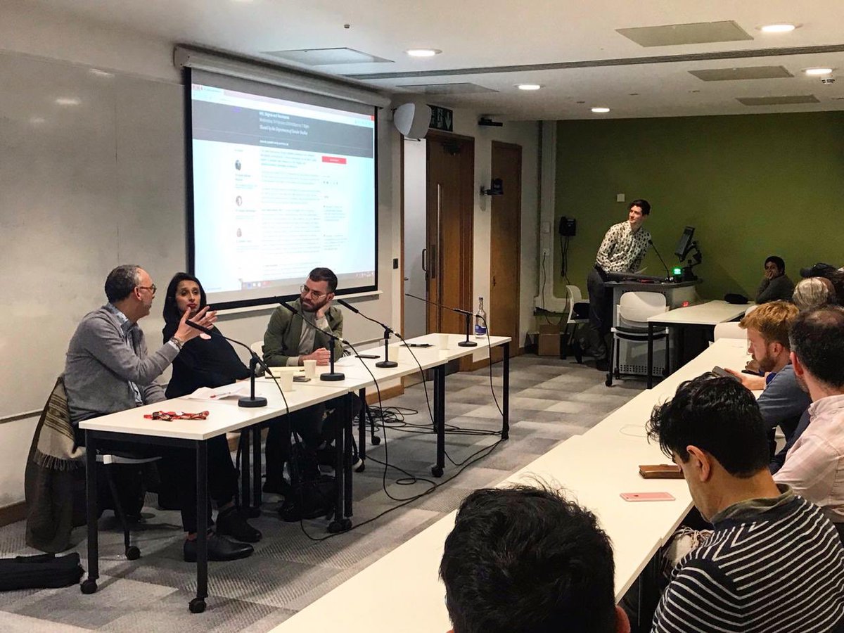 LSEGenderTweet's tweet photo. Happening now: Full house! Panel discussion on HIV, stigma and resistance with Dr Shema Tariq, @aaronsamuelb & Dr Hakan Seckinelgin, chaired by @jlbreslow Join the conversation using the hashtag #LseTalksGender https://t.co/JmFGYV0NxV