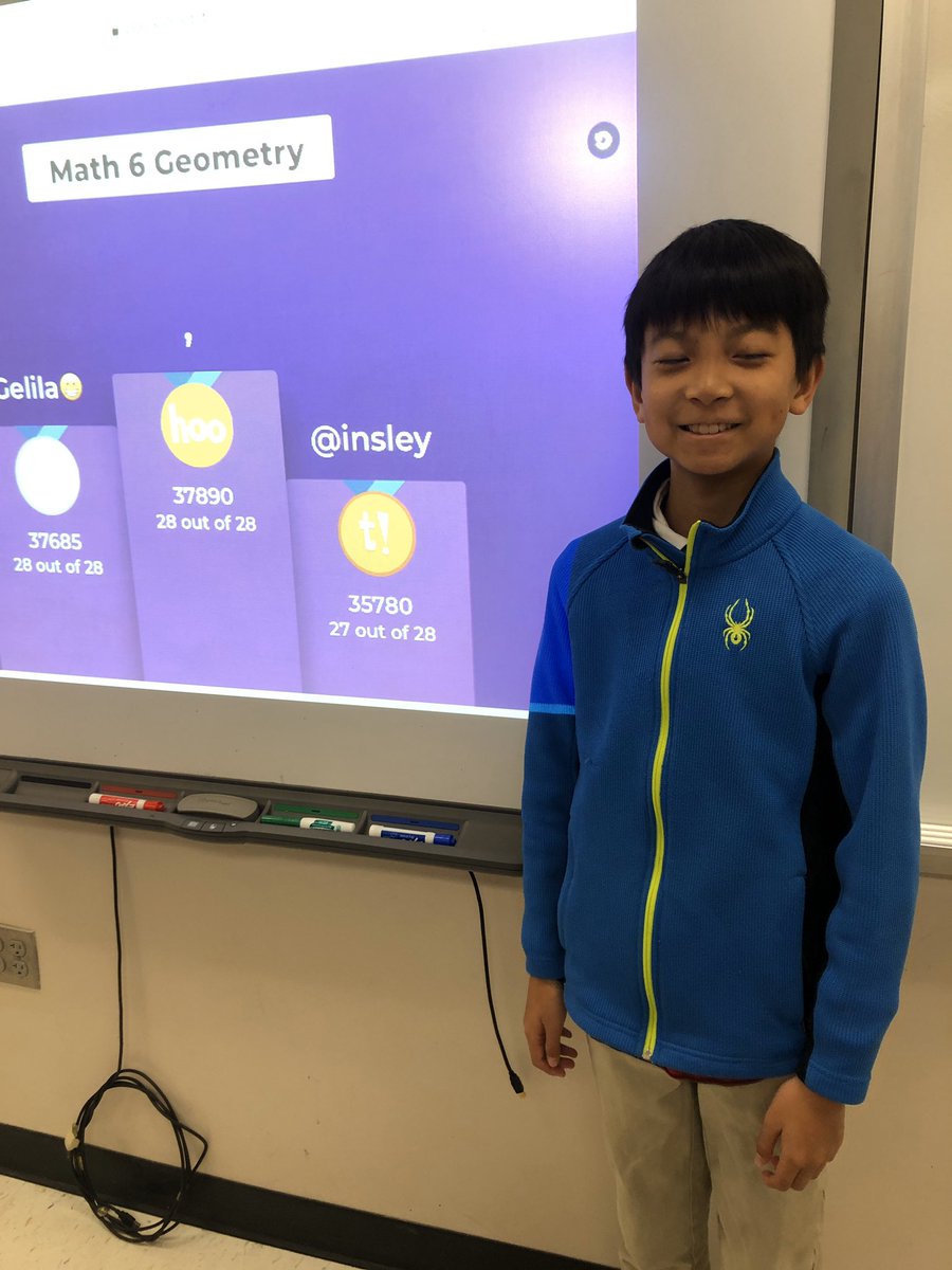 mgarrity05's tweet photo. Geometry Kahoot winners #pdsms #pdschargers https://t.co/VF9hAtY0WN
