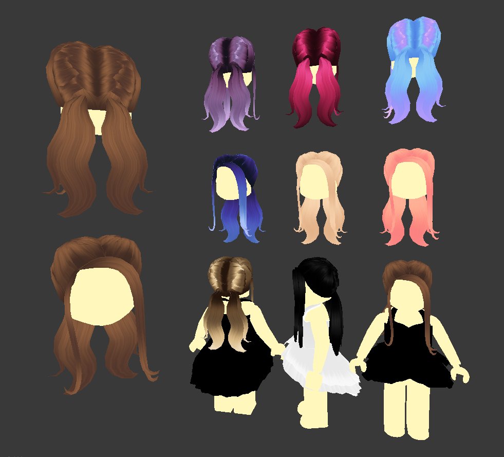 Beeism On Twitter New Hair Style For Ugc This Week Made These - beeism roblox hair