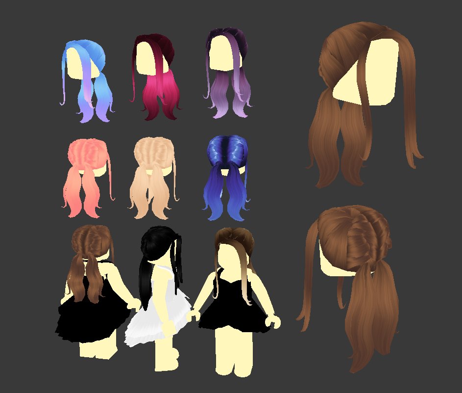 Beeism On Twitter New Hair Style For Ugc This Week Made These - beeism roblox hair