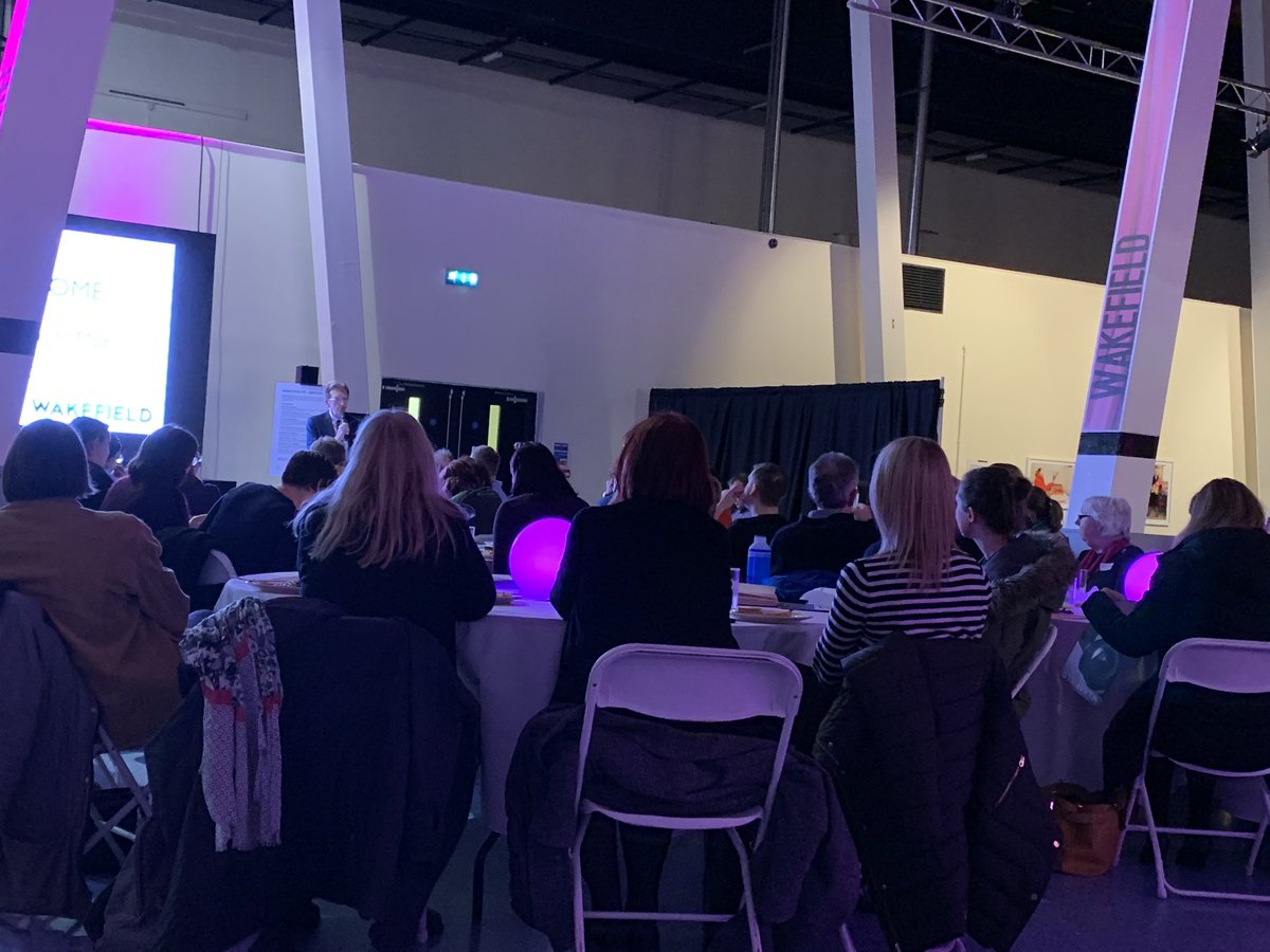 ContentUpNorth's tweet image. “Let’s Create... A truly Creative nation”  @ace_national @WestYorkshireCA  speaking about the future of Culture in #England at a Creative Network event inside #Wakefield Market Hall @RhubarbFestival 💓 @MrTrickett @Welcome2Yorks @SpectrumCIC @CoactiveA @D_T_Creative @SophieMeiLan