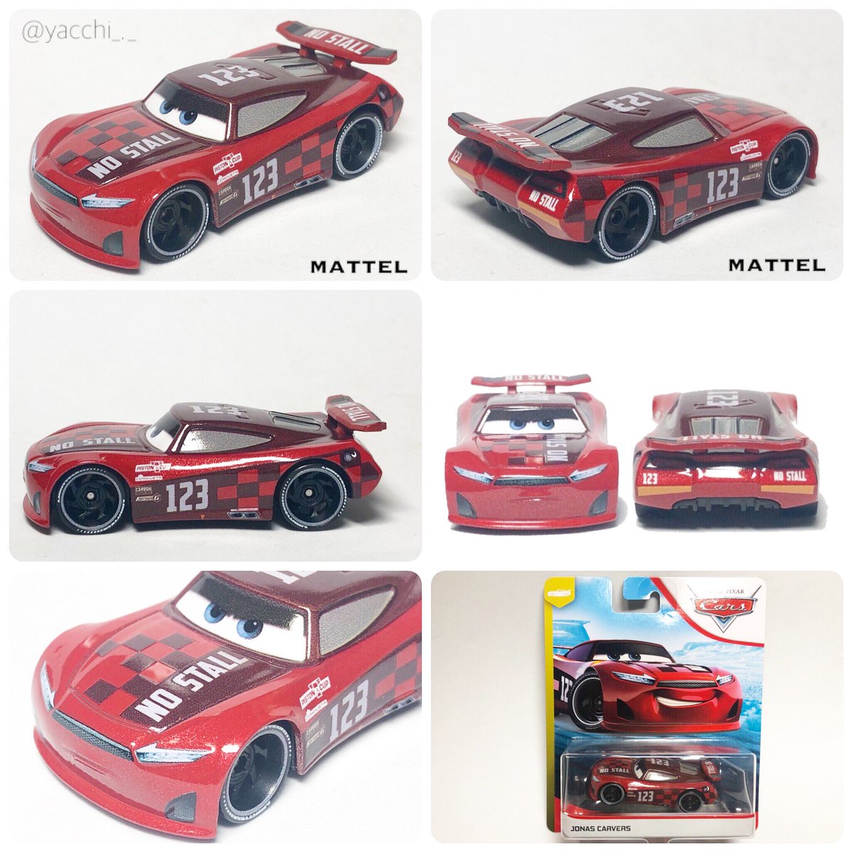 Mattel Cars NO STALL ♯123 JONAS CARVERS #カーズ #ジョナスカー
