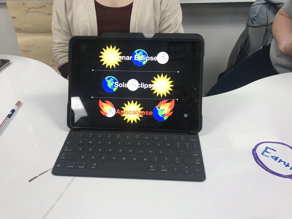 ambarnes8's tweet photo. So much fun teaching and learning space science and Spanish at #wilsonway today! #foodinspace #zodiacconstellations #eclipses #lovesstro #CHSHome https://t.co/OKvsGNMaKf