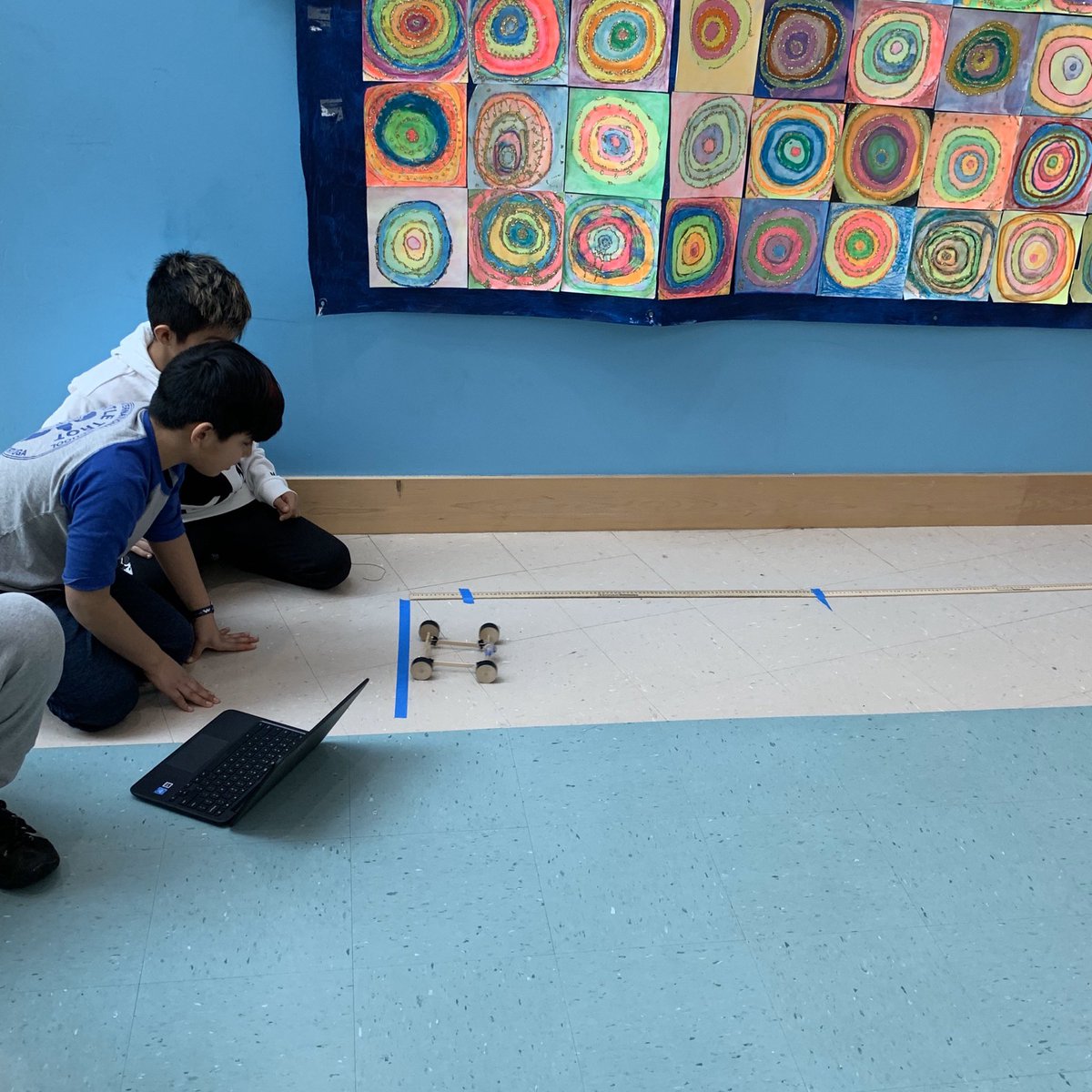 MYPDesignRIS's tweet image. Grade 5 students testing out their prototypes.  Who made it to 2 meters? 
#mypdesign #prototype #criteriond #evaluating #carsofinstagram #twometers