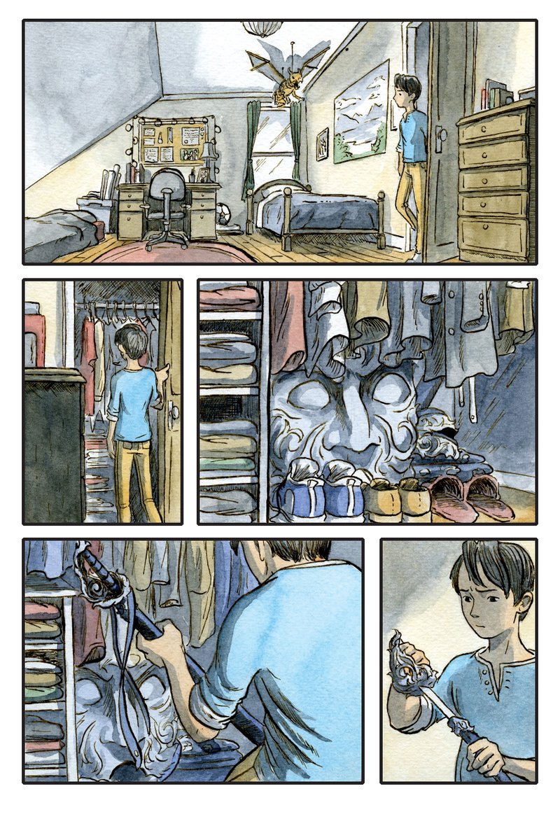 Here are some favorite scenes of mine from the ESTRANGED books, my graphic novel series about changeling brothers in an underground world. https://t.co/RuWWueg8Ky. 