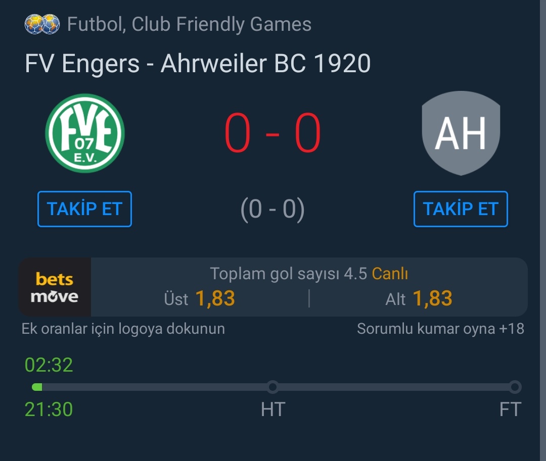 BahsinCanlisi's tweet photo. İy 0.5 üst alınabilir. #canlıbahis #iddaa #livebet https://t.co/6om3XEPOsf