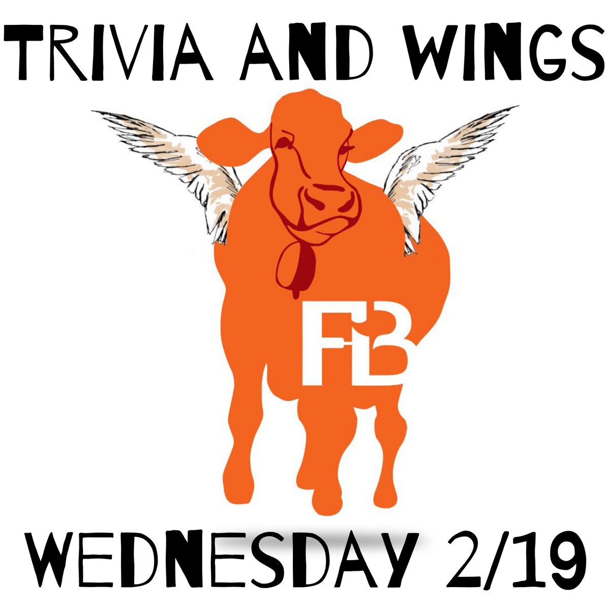 OH that's TODAY <a href="/7pm/">Huong Le</a>!
Come on down to your favorite burger joint for some wings, trivia, and beer! Wings tossed in local Firewalker Hot Sauce and a guest tap featuring Old North Lager!